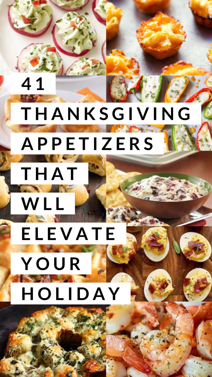 41 Thanksgiving Appetizers That Will Elevate Your Holiday - Captain Decor -   17 thanksgiving appetizers ideas