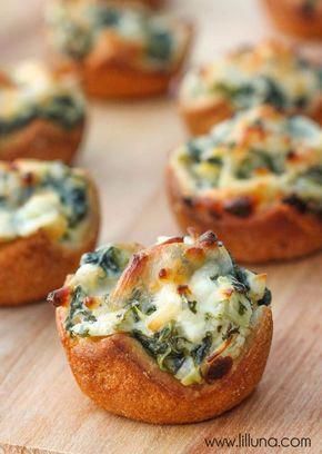 Spinach Dip Bites - a Party Must-Have! (+VIDEO) | Lil' Luna -   17 thanksgiving appetizers ideas