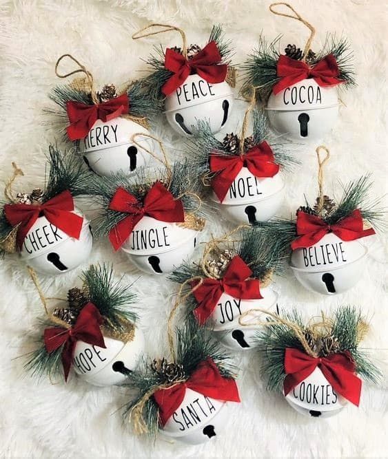 Christmas Bell Ornaments -   17 xmas crafts to sell homemade gifts ideas