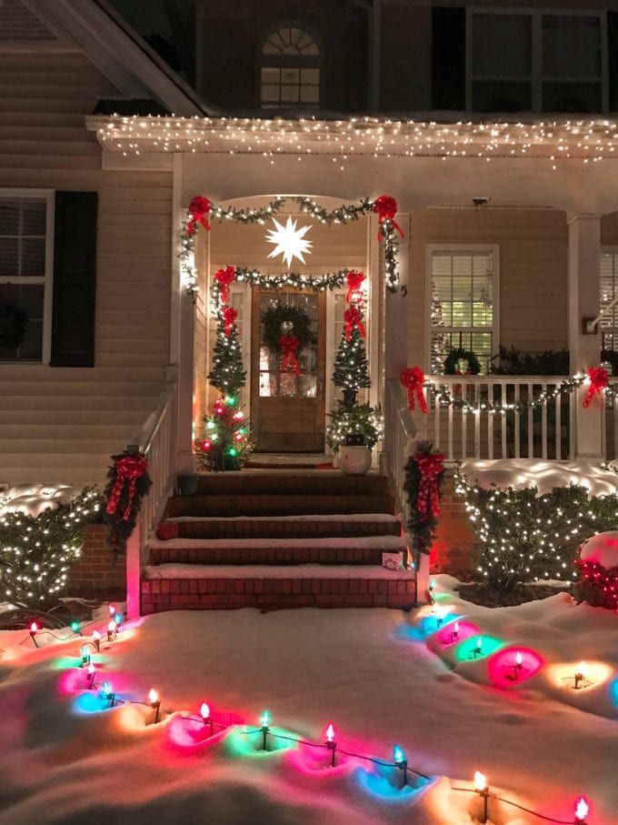 15 Fun & Festive Christmas Porch Ideas -   18 christmas decorations diy outdoor yards ideas