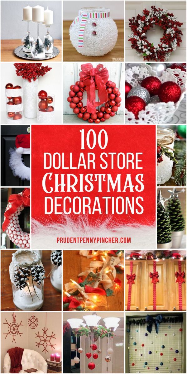 100 DIY Dollar Store Christmas Decor Ideas -   18 diy christmas decorations easy budget ideas