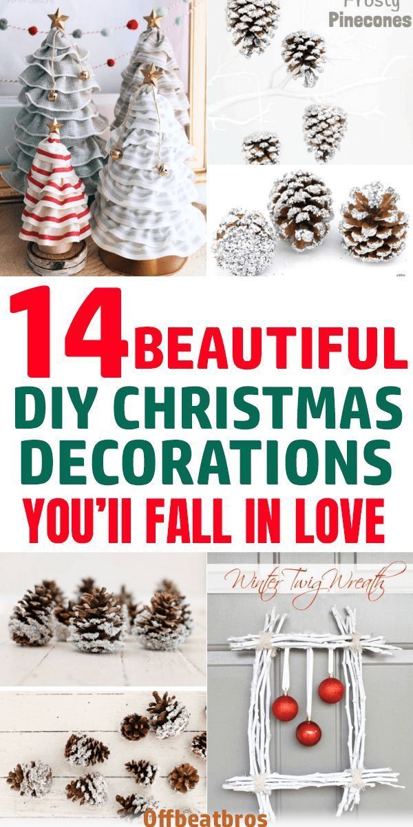 14 DIY Christmas Decoration Ideas That You Will Fall In Love With -   18 diy christmas decorations easy budget ideas