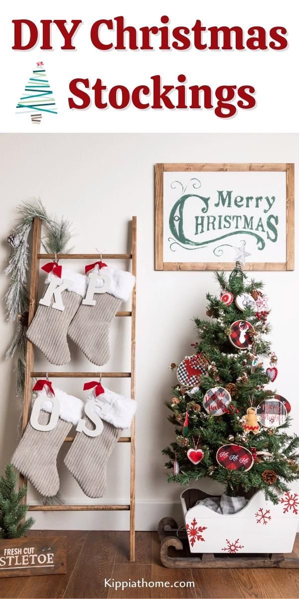 DIY Christmas Stockings -   18 diy christmas decorations easy budget ideas