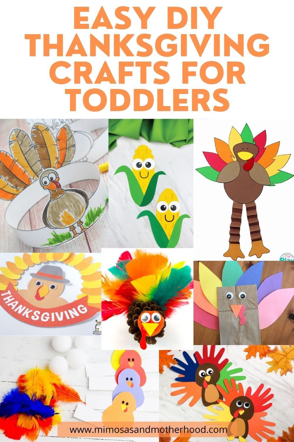 18 diy thanksgiving crafts for toddlers ideas