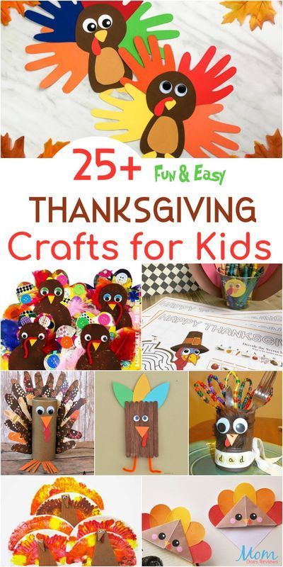 25+ Fun & Easy Thanksgiving Crafts for Kids -   18 diy thanksgiving crafts for toddlers ideas