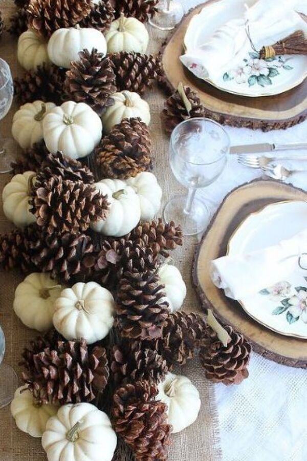8 Easy DIY Thanksgiving Tablescapes on a Budget -   18 diy thanksgiving table decor simple ideas