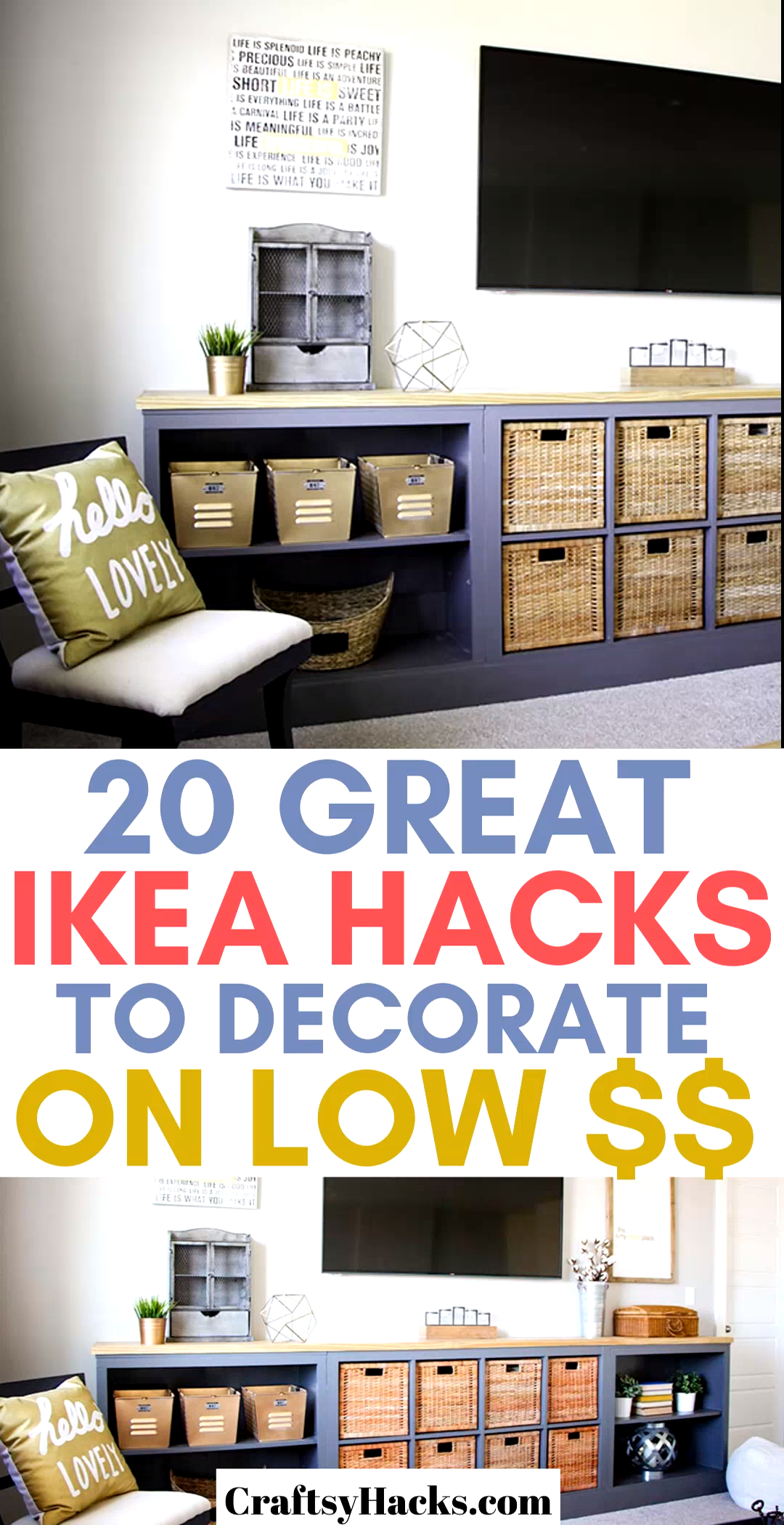 20 Great Ikea Hacks to Decorate on Low $$ -   18 home decor living room on a budget ideas