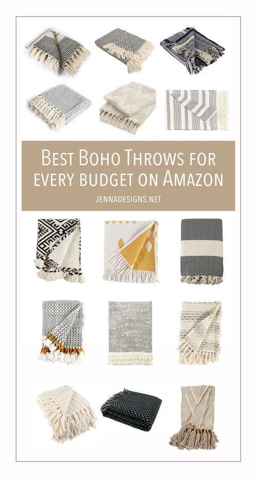 The Best Boho Throws for Every Budget on Amazon | Jennadesigns -   18 home decor living room on a budget ideas