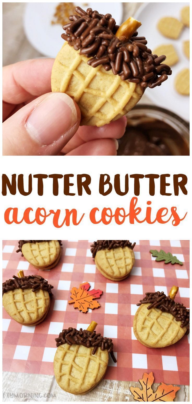Nutter Butter Acorn Cookies - Crafty Morning -   18 thanksgiving desserts kids families ideas