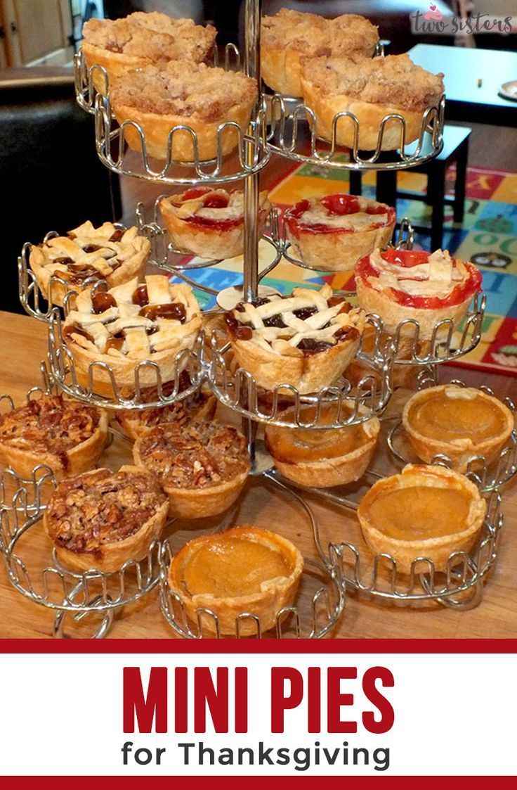 Mini Pies -   18 thanksgiving desserts kids families ideas