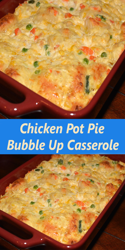 Chicken Pot Pie Bubble Up Casserole -   18 turkey pot pie soup crockpot ideas