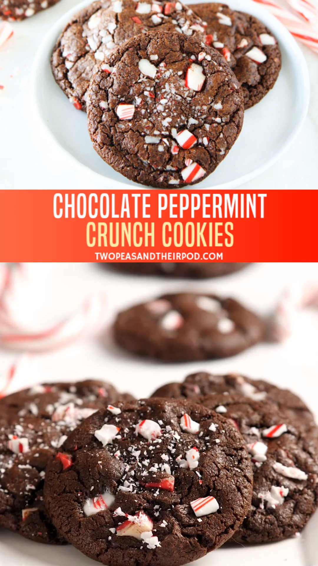 Chocolate Peppermint Crunch Cookies -   18 xmas food desserts simple ideas