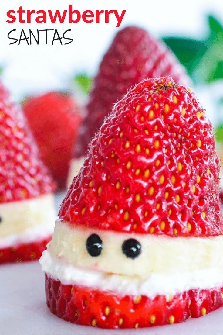 How to make healthy strawberry santas -   18 xmas food desserts simple ideas