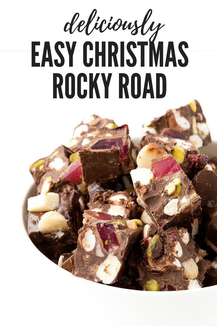 Easy Christmas Rocky Road -   18 xmas food desserts simple ideas