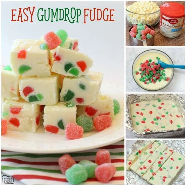 EASY GUMDROP FUDGE -   18 xmas food desserts simple ideas