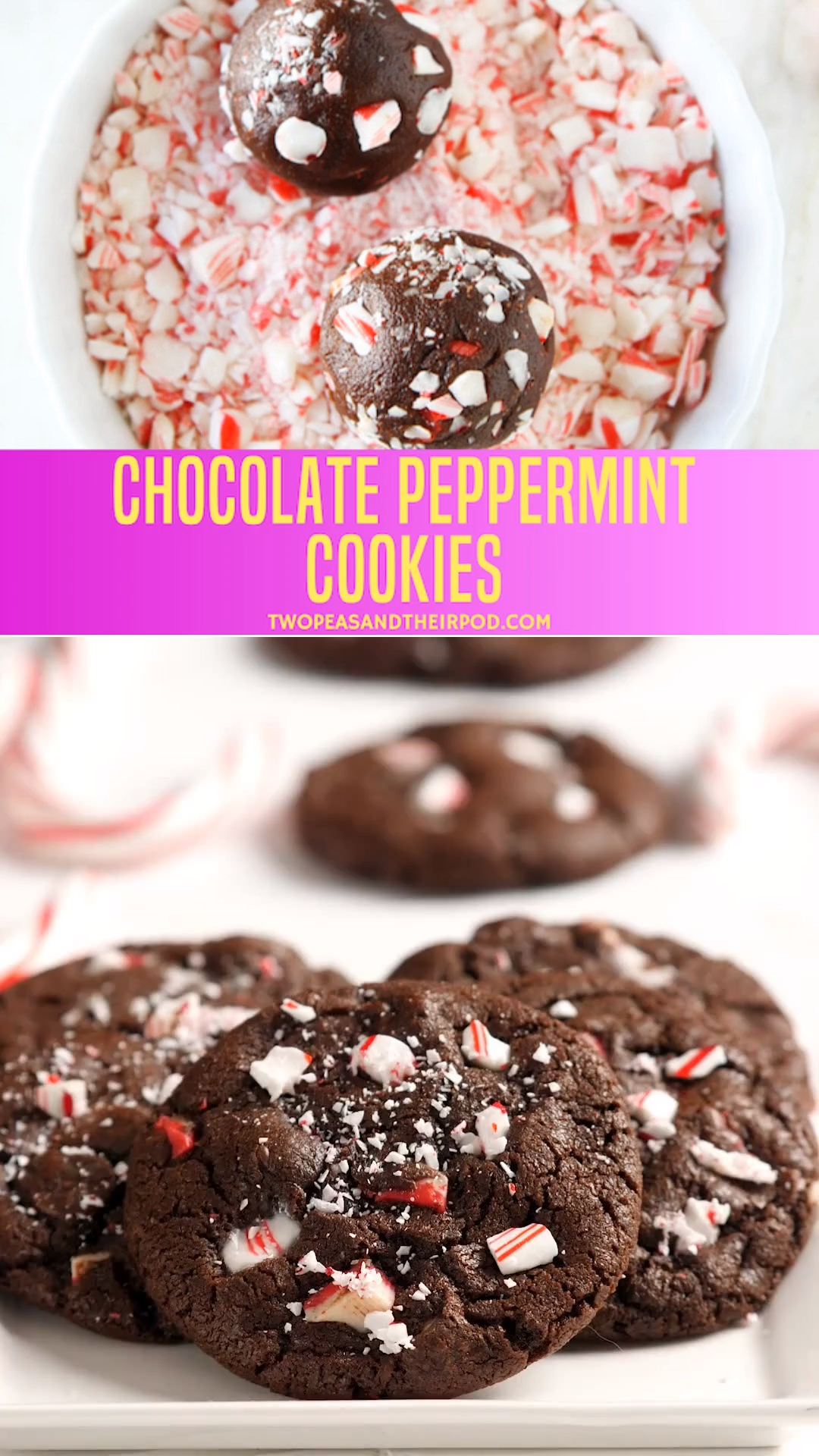 Chocolate Peppermint Crunch cookies -   18 xmas food desserts simple ideas