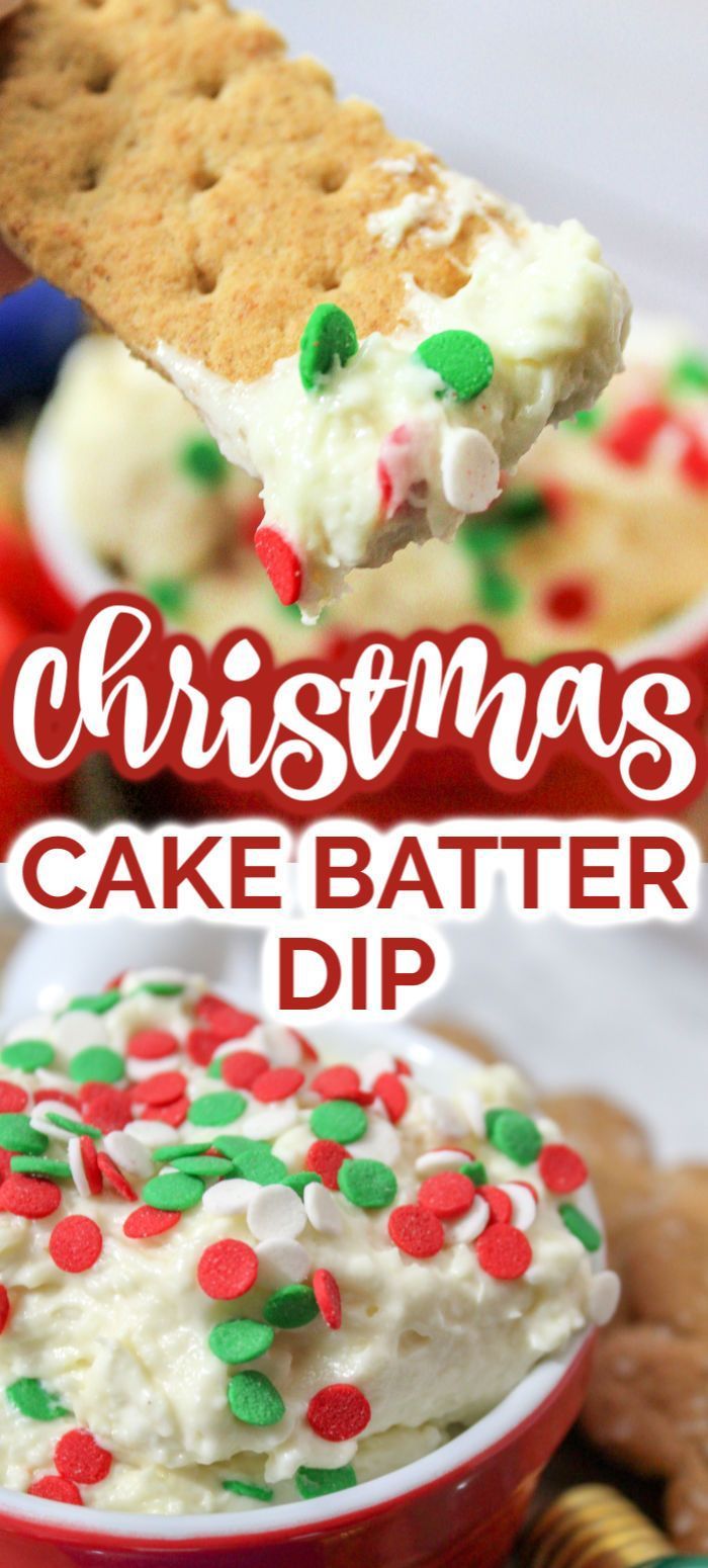 Simple Christmas Cake Batter Dip -   18 xmas food desserts simple ideas