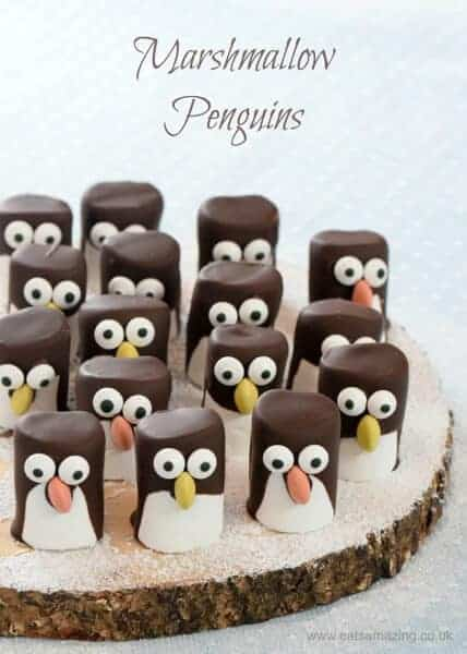 Marshmallow Penguins - Fun Food Tutorial -   18 xmas food for kids ideas