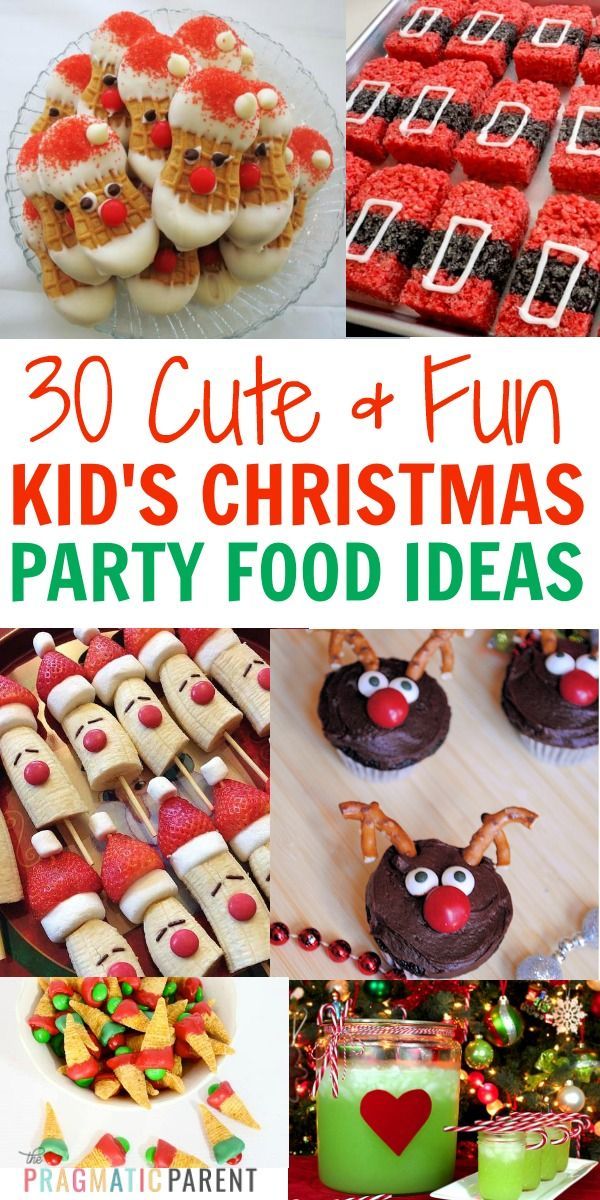 30 Simple & Fun Children's Christmas Party Food Ideas -   18 xmas food for kids ideas