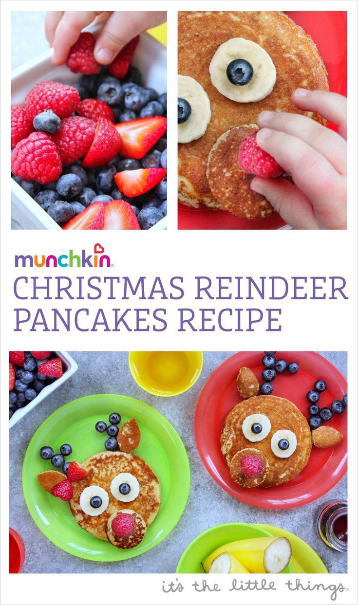 Christmas Reindeer Pancakes Recipe -   18 xmas food for kids ideas