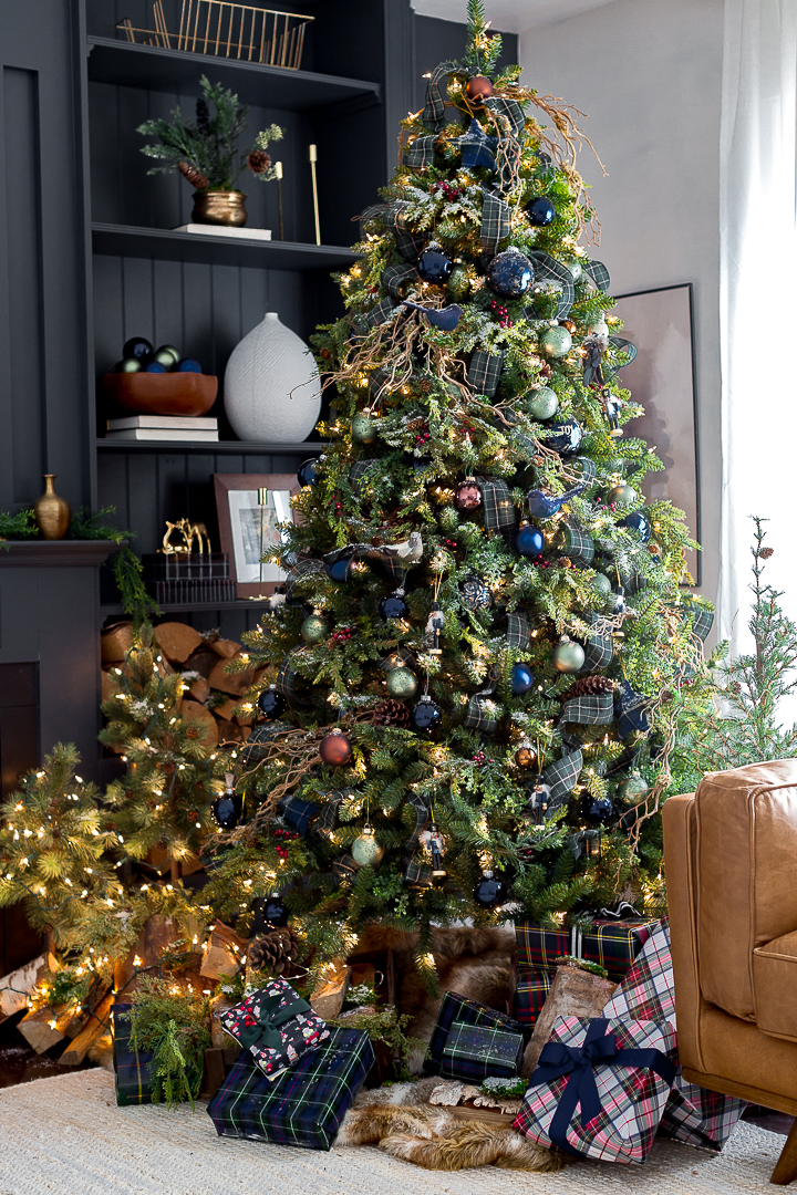 Green and Blue Plaid Christmas Trees -   19 christmas tree 2020 blue and gold ideas