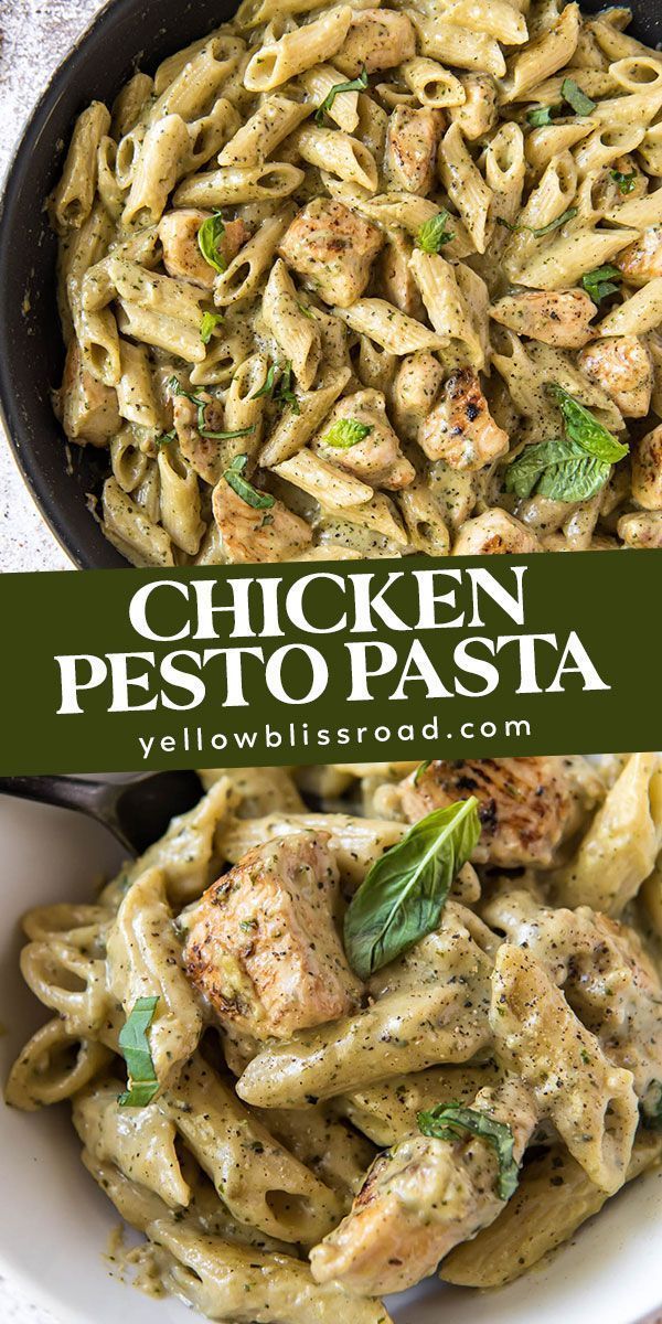 Creamy Chicken Pesto Pasta -   19 dinner recipes chicken pasta ideas