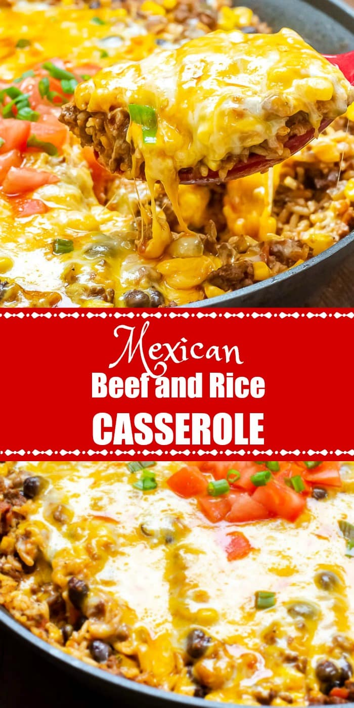 Mexican Beef And Rice Casserole - Flavor Mosaic -   19 dinner recipes with ground beef and rice ideas