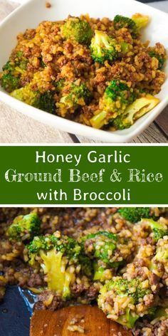 Honey Garlic Ground Beef and Rice with Broccoli - This is Not Diet Food -   19 dinner recipes with ground beef and rice ideas