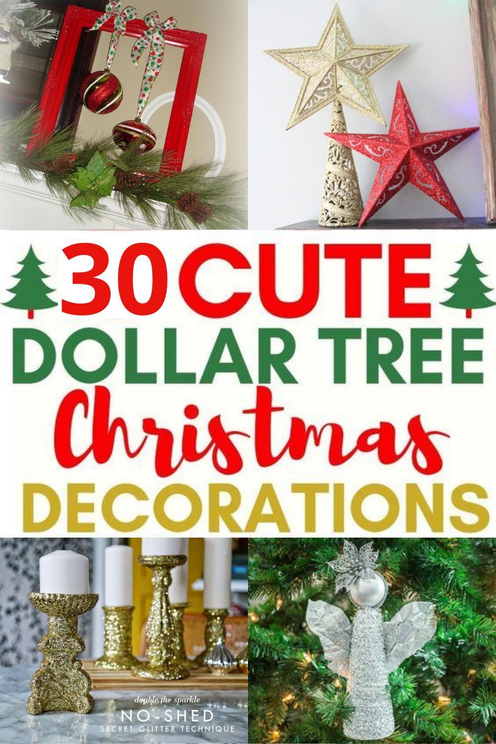 30 Cute Dollar Tree Christmas Decorations -   19 diy christmas decorations dollar store easy ideas