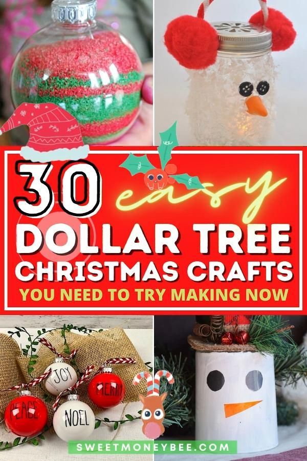 Easy DIY Dollar Tree Christmas Crafts -   19 diy christmas decorations dollar store easy ideas