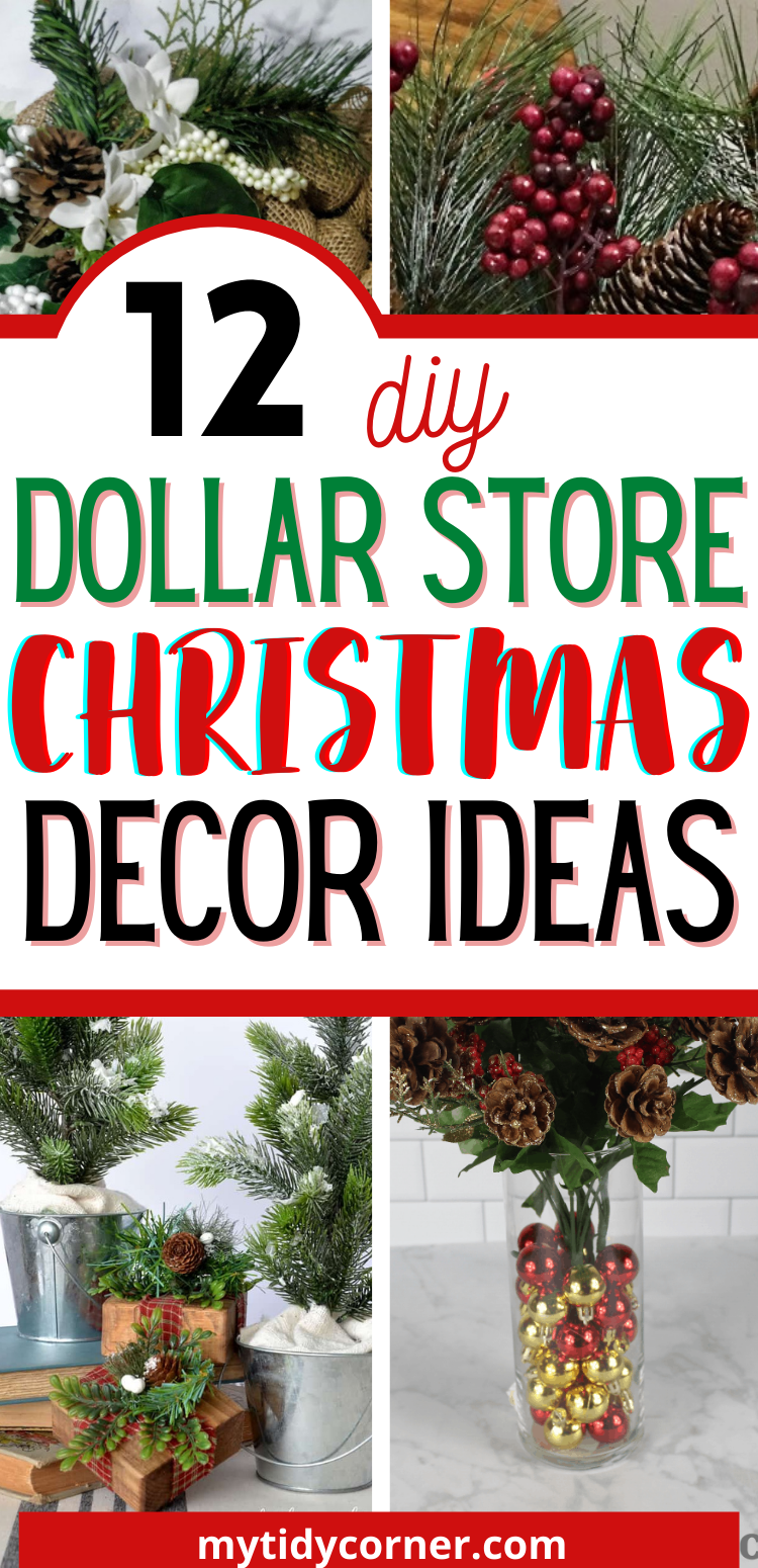 Cheap DIY Christmas Decorations - 12 DIY Dollar Store Christmas Decor Ideas -   19 diy christmas decorations dollar store easy ideas