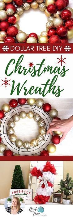 Dollar Tree Christmas DIY Wreaths 2017 -   19 diy christmas decorations dollar store easy ideas