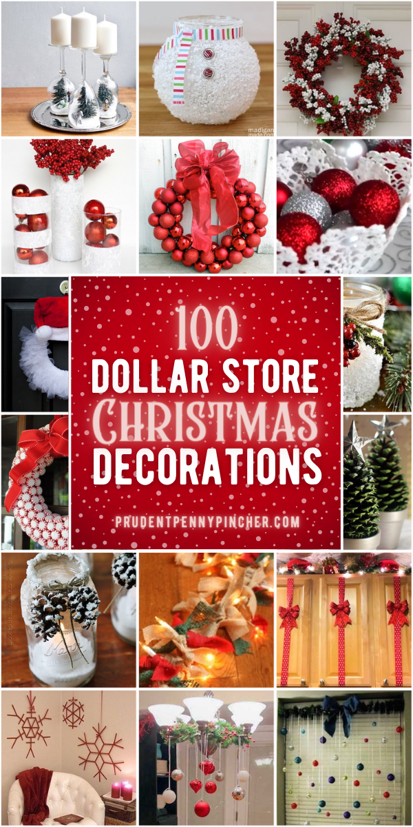 100 DIY Dollar Store Christmas Decor Ideas -   19 diy christmas decorations for home cheap ideas