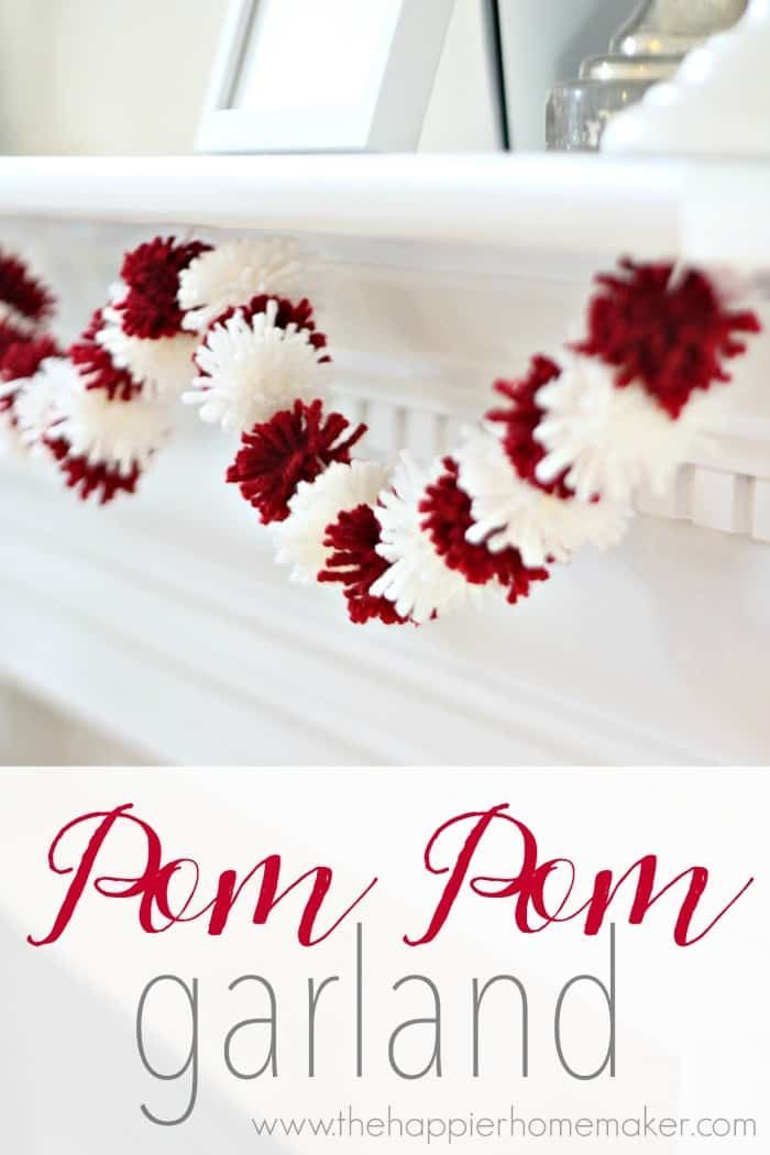 DIY Pom Pom Garland -   19 diy christmas decorations for home cheap ideas