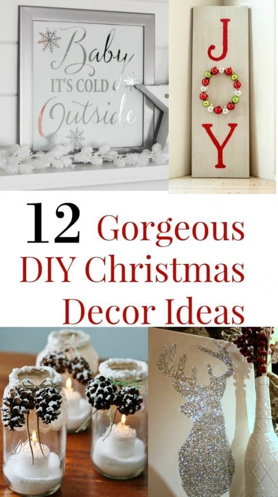 12 Gorgeous DIY Christmas Decor Ideas -   19 diy christmas decorations for home cheap ideas