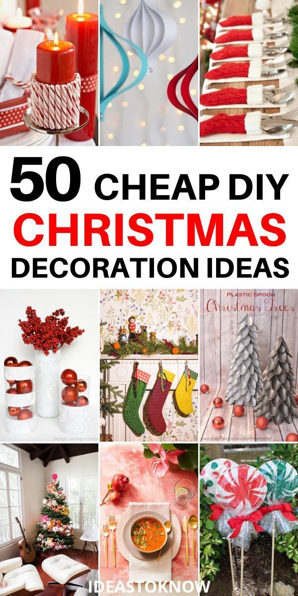50 Cheap DIY Christmas Decoration Ideas -   19 diy christmas decorations for home cheap ideas
