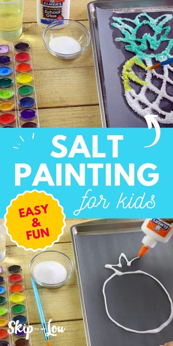 Salt Painting -   19 diy projects for kids boys fun crafts ideas