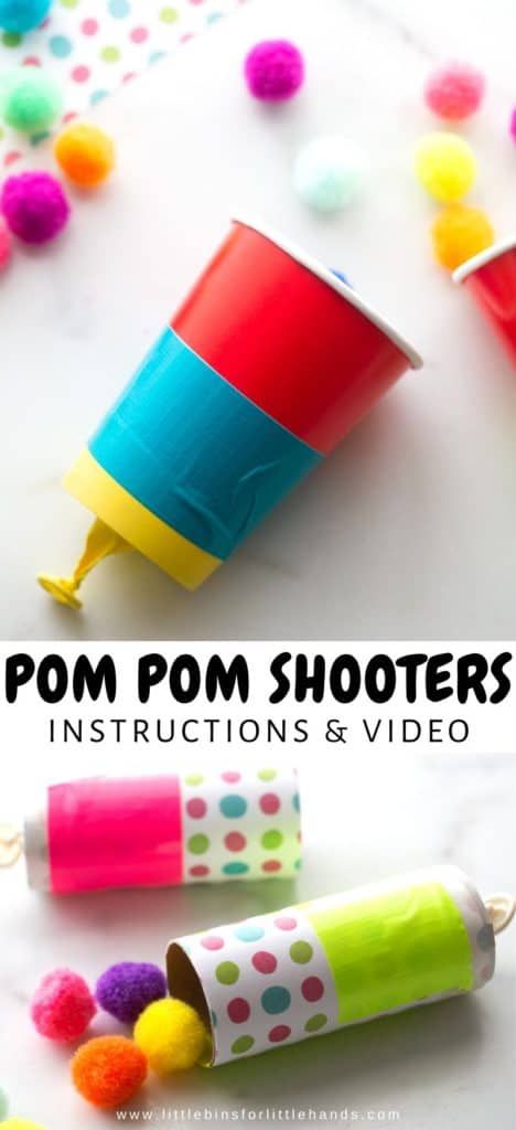 Easy Pom Pom Shooter Craft for a Fantastic Indoor Kids Activity! -   19 diy projects for kids boys fun crafts ideas