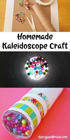 Fun DIY Kaleidoscope Kids Craft Tutorial [Pictures] -   19 diy projects for kids boys fun crafts ideas