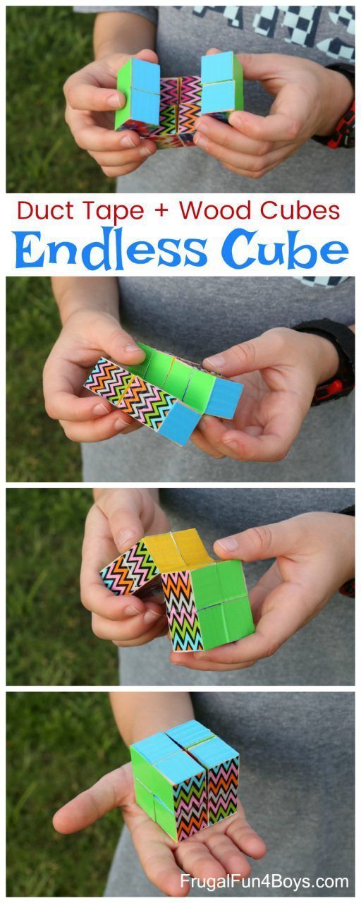 How to Make a Duct Tape Endless Cube - Frugal Fun For Boys and Girls -   19 diy projects for kids boys fun crafts ideas