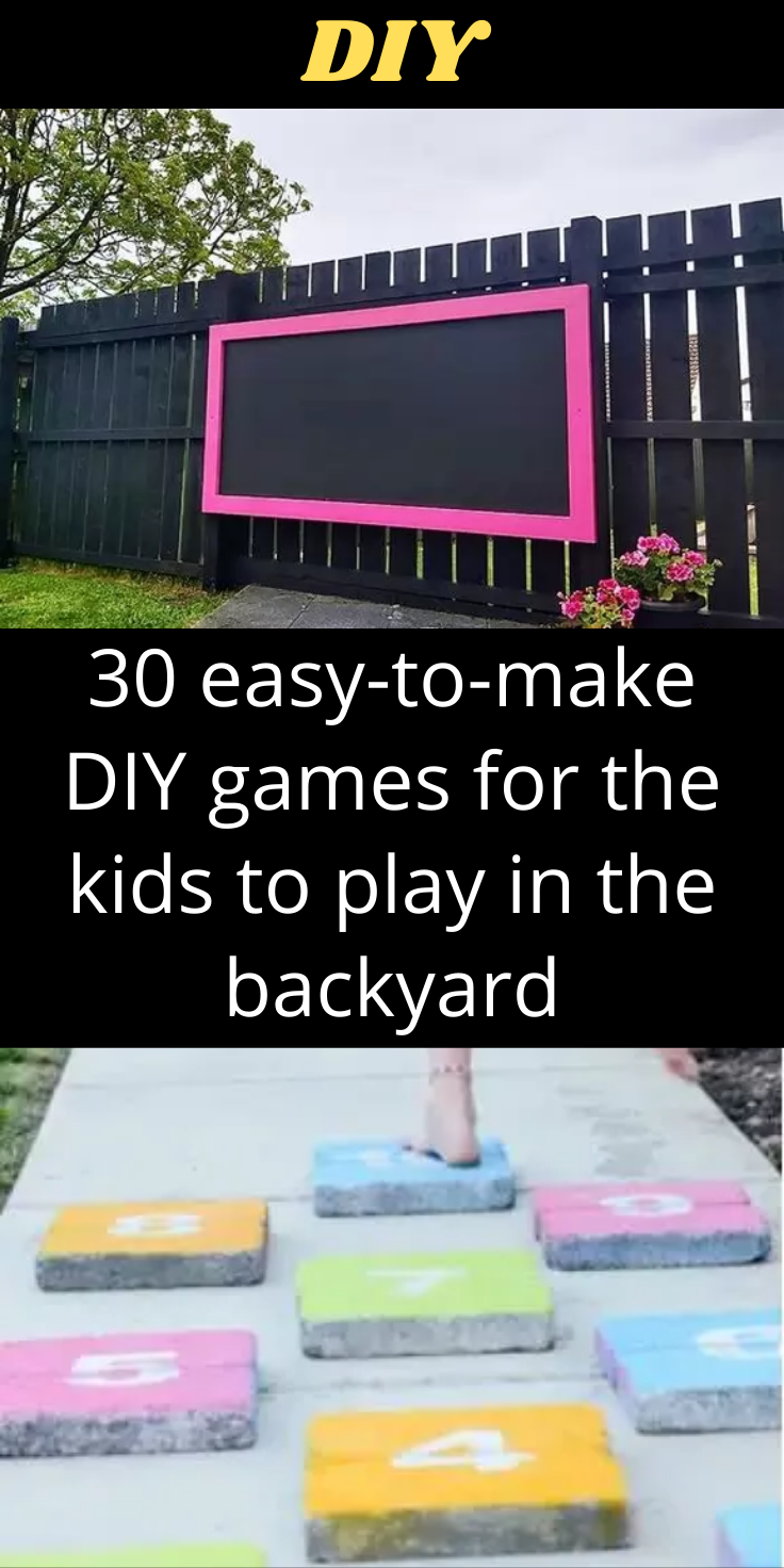 30 easy-to-make DIY games for the kids to play in the backyard -   19 diy projects for kids outdoor ideas
