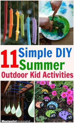 11 Kid's Outdoor Activities That Are Simple, Frugal, and FUN! -   19 diy projects for kids outdoor ideas