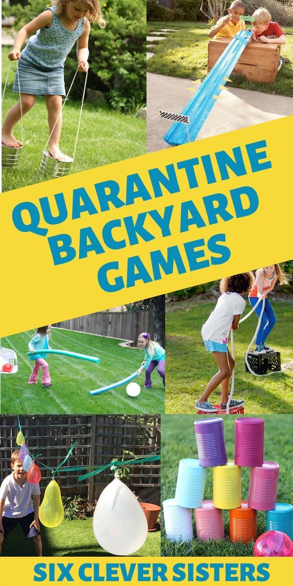 20 Backyard Activities for Kids During Quarantine - Six Clever Sisters -   19 diy projects for kids outdoor ideas