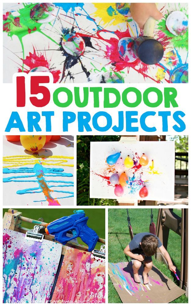 Outdoor Art Projects For Kids - I Heart Arts n Crafts -   19 diy projects for kids outdoor ideas