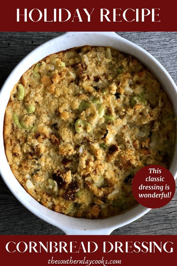 CORNBREAD DRESSING - The Southern Lady Cooks -   19 dressing recipes thanksgiving southern easy ideas