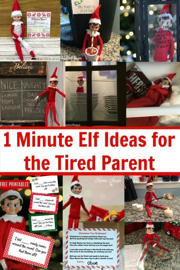 Super Easy Elf Ideas for Tired Parents -   19 elf on the shelf easy ideas
