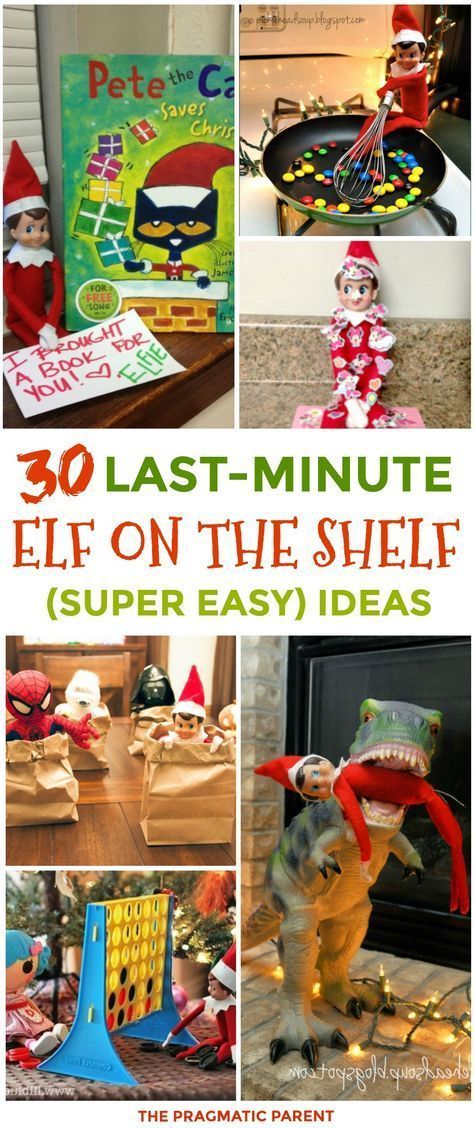 30 Quick & Easy Elf on the Shelf Ideas For Busy Parents -   19 elf on the shelf easy ideas