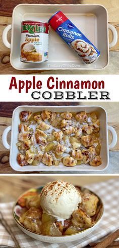 2 Ingredient Cinnamon Roll Apple Cobbler (Quick & Easy Dessert!) -   19 quick thanksgiving desserts easy recipes ideas