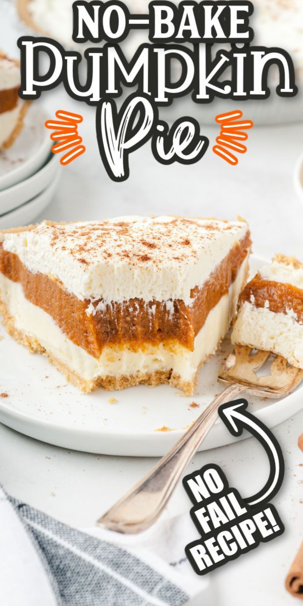 No-Bake Pumpkin Pie Recipe {Easy & Only 10 Minute Prep} -   19 quick thanksgiving desserts easy recipes ideas