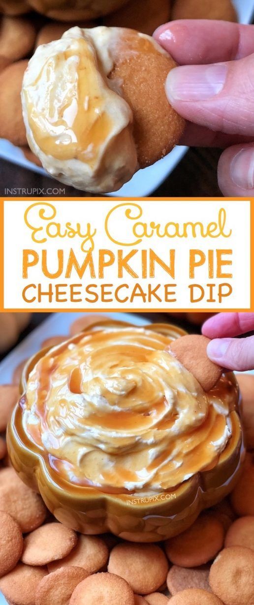 Easy Caramel Pumpkin Pie Cheesecake Dip -   19 quick thanksgiving desserts easy recipes ideas